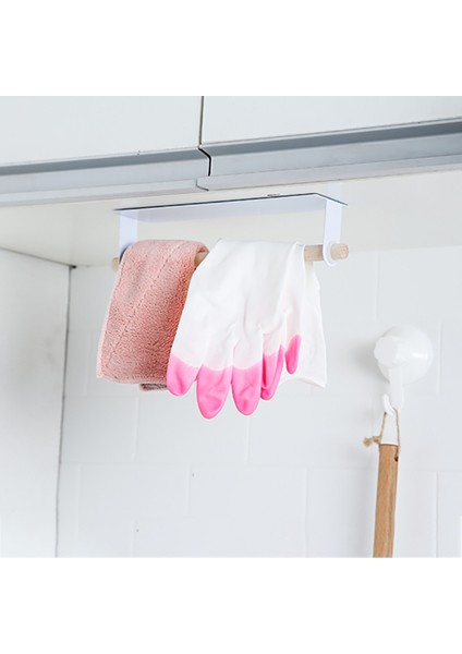 Siyah Mutfak Kağıt Havluluk Kendinden Yapışkanlı Aksesuarlar Kabine Altında Rulo Raf Doku Askısı Depolama Rafı Banyo Tuvalet #td (Yurt Dışından) fırsatları