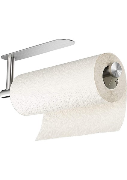 Fırçalanmış Gümüş Oval Yenı Punch-Free Kağıt Havluluk Paslanmaz Çelik Mutfak Dolap Altı Rulo Raf Altın Siyah Banyo Duvara Monte Doku Askısı (Yurt Dışından)