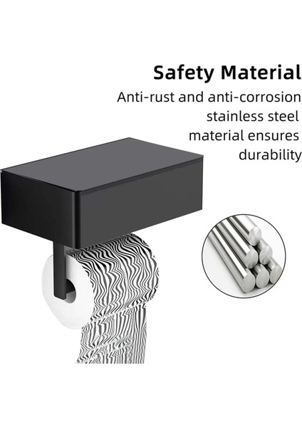 Kutu B Silme Kağıt Tutucusu - Delinmez Paslanmaz Çelik Malzeme Banyo Aksesuarları (Yurt Dışından) fiyatları
