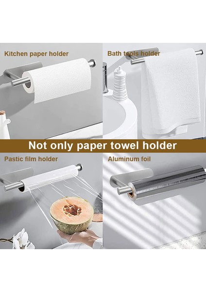 Kağıt Rafı 304 Paslanmaz Çelik Kağıt Tutucu Kendinden Yapışkanlı Rulo Tutucu Hiçbir Delik Delme Kağıt Havlu Tutucu Banyo Mutfak Için Raf Uzatmak (Yurt Dışından) indirimleri