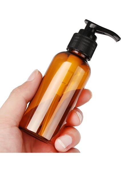 BROWN-200ML Plastik Duş Jeli Şişeleri 100/200/300ML Sıvı Pompa Konteyner Şampuan Duş Jeli El Temizleyici Şişeleme Ev Banyo Malzemeleri (Yurt Dışından) fırsatları