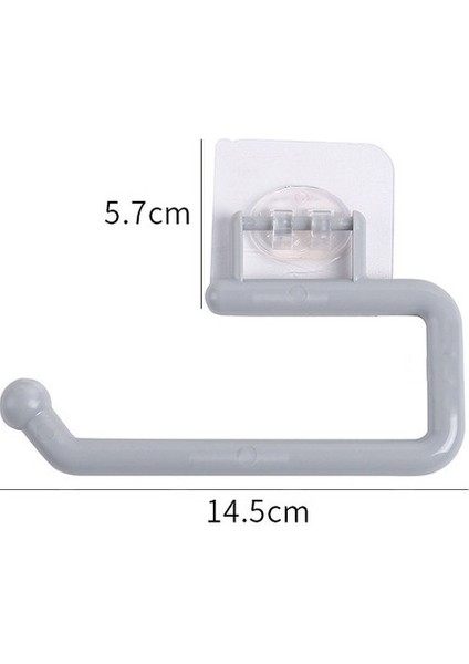 Küçük Gri Doku Askısı Plastik Kağıt Rulo Tutucu Duvara Monte Havlu Depolama Raf Organizatör Raf Mutfak Banyo Aksesuarları Için (Yurt Dışından)