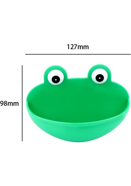 Yeşil Kurbağa Sabunluk Vantuz Duvara Monte Hayvanlar Çocuklar Raf Kaymaz Karikatür Tepsi Soapbox Drenaj Bulaşık Banyo (Yurt Dışından) indirimleri