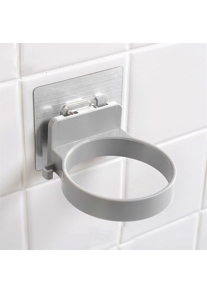 Stil 4 Gri Yeni Spiral Duvara Monte Saç Kurutma Makinesi Depolama Organizatör Raf Tutucu Askı Banyoda Kullanarak Salon Stilist Aracı Kurutucu Organize (Yurt Dışından)