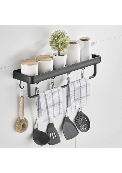 40 cm Siyah Banyo Rafı Duvar Rafları Raf Alüminyum Siyah Banyo Köşe Raf Duvara Monte Siyah Alüminyum Mutfak Depolama Tutucu (Yurt Dışından) fiyatları