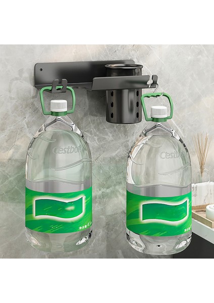 Stil A Siyah Saç Kurutma Makinesi Tutucu Duvara Monte Saç Kurutma Makinesi Organizatör Saklama Kutusu ile Jilet Tutucu Paslanmaz Çelik Banyo Düzleştirici Standı (Yurt Dışından) indirimleri