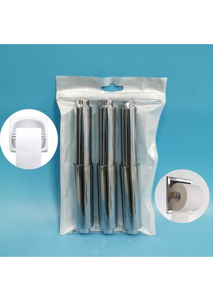 Beyaz Banyo Aksesuarları Mili Krom Tuvalet Aracı Rulo Kağıt Mili Yedek Yedek Rulo Tutucu Ekleme Kağıt Makarası (Yurt Dışından) modelleri
