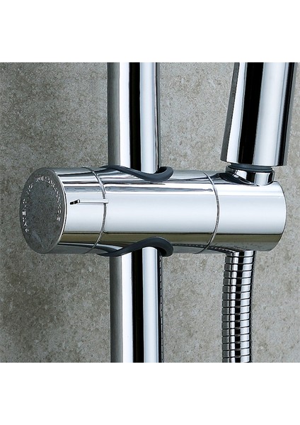 Gümüş 18-25MM Duş Rayı Tutucu Duş Başlığı Tutucu Ayarlanabilir 18 ~ 25MM Abs Plastik Ayarlanabilir Rotasyon Banyo Aksesuarları Evrensel (Yurt Dışından)