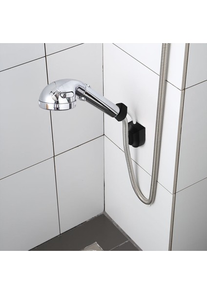 Beyaz Duş Başlığı Braketi Duvara Monte Duş Başlığı Tutucu Plastik 360 Ayarlanabilir Banyo Standı Beyaz (Yurt Dışından)
