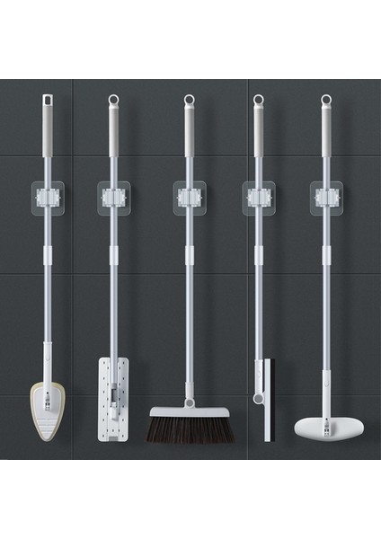 1 Adet-Gri 1/2 Adet Yüksek Kaliteli Ev Depolama Rafı Banyo Emme Asılı Boru Kancaları Duvara Monte Paspas Organizatör Tutucu Fırça Süpürge Askısı (Yurt Dışından) fırsatları