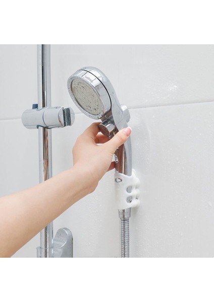1 Adet 3 Adet Duş Başlığı Tutucu Yeniden Kullanılabilir Dayanıklı Vantuz Duş Aparatı Duvar Silikon Raf Standı Ev Banyo Duş Aksesuarları (Yurt Dışından)