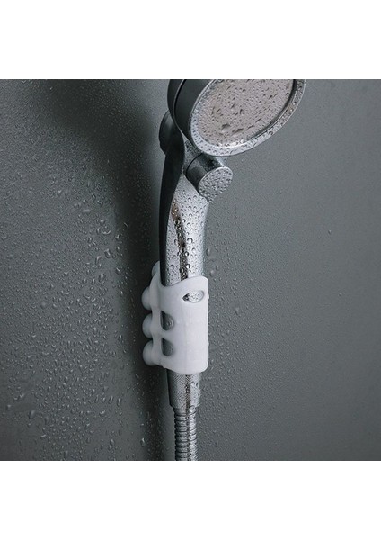 1 Adet 3 Adet Duş Başlığı Tutucu Yeniden Kullanılabilir Dayanıklı Vantuz Duş Aparatı Duvar Silikon Raf Standı Ev Banyo Duş Aksesuarları (Yurt Dışından)
