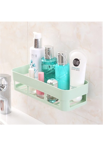 Fxgn Banyo Vantuz Depolama Rafı Drenaj Köşe Üçgen Dikdörtgen Delik Tuvalet Depolama Rafı Banyo Rafları (Yurt Dışından)