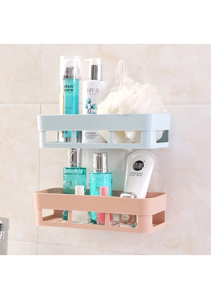 Fxgn Banyo Vantuz Depolama Rafı Drenaj Köşe Üçgen Dikdörtgen Delik Tuvalet Depolama Rafı Banyo Rafları (Yurt Dışından) fırsatları