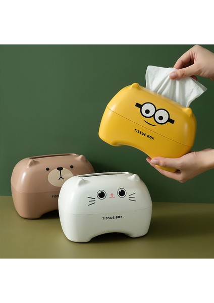 Mavi Karikatür Kedi Doku Kutusu Masaüstü Doku Kutusu Konteyner Sevimli Peçete Tutucu Organizatörler Mutfak Ev Oturma Odası Dekorasyon Için (Yurt Dışından) fiyatları