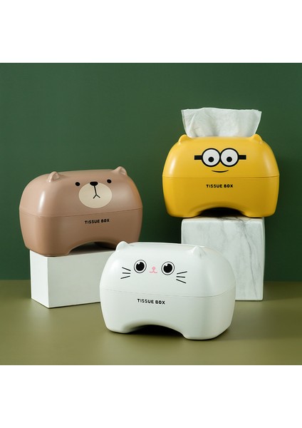Mavi Karikatür Kedi Doku Kutusu Masaüstü Doku Kutusu Konteyner Sevimli Peçete Tutucu Organizatörler Mutfak Ev Oturma Odası Dekorasyon Için (Yurt Dışından) indirimleri
