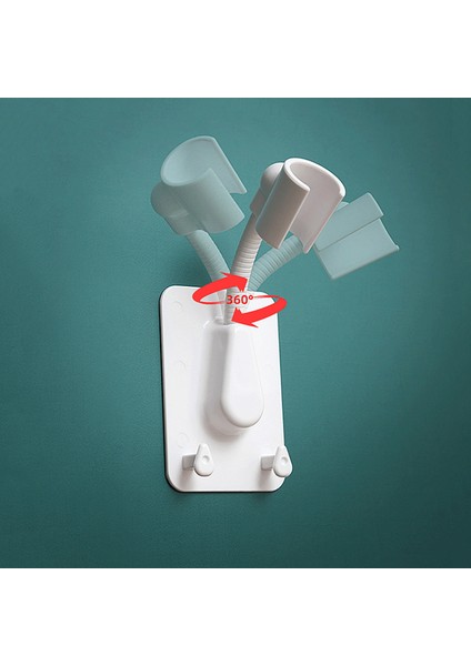 Mavi 1 Adet Tırnaksız Duş Braketi Tutucu Ayarlanabilir Su Geçirmez Duş Başlığı Banyo Aksesuarları Duvara Güçlü Sopa (Yurt Dışından) fırsatları