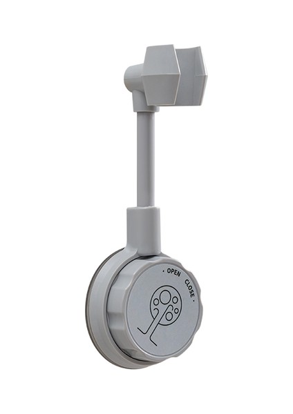 Gri 1 Adet Vantuz Duş Başlığı Tutucu 360 Ayarlanabilir Yumruksuz Duvar Montaj Braketi Spa Banyo Evrensel Kolay Kurulum (Yurt Dışından)