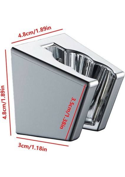 Evrensel Ayarlanabilir Duş Başlığı Tutucu Banyo Duş Ahizesi Tutucu Kafa Krom Duvar Montaj Braketi Gümüş Braketi Istikrarlı (Yurt Dışından)