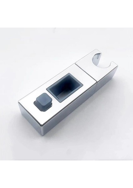 Gümüş Yeni Duş Aksesuarları Duş Başlığı Braketi Ayarlanabilir Yedek Duş Başlığı Raf Köşeli Braket Tutucu Banyo Slayt Kutup (Yurt Dışından)