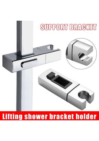 Gümüş Yeni Duş Aksesuarları Duş Başlığı Braketi Ayarlanabilir Yedek Duş Başlığı Raf Köşeli Braket Tutucu Banyo Slayt Kutup (Yurt Dışından) modelleri