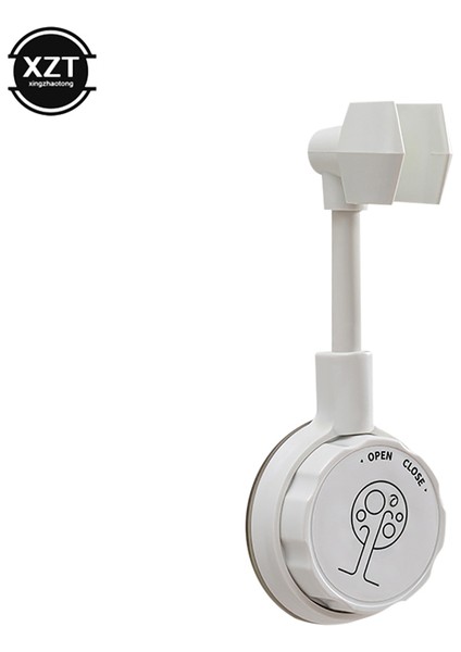 Beyaz 1 Adet 360° Evrensel Duş Başlığı Tutucu Ayarlanabilir Kendinden Yapışkanlı Duş Başlığı Braketi Yumruksuz Duvara Montaj Standı Spa Banyo Abs (Yurt Dışından)