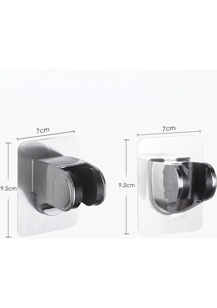 Typed Kancalı Yumruksuz Ayarlanabilir Cilalı Kendinden Yapışkanlı El Emme Matkapsız Duş Başlığı Tutucu Duş Başlığı Rafı Banyo Malzemeleri (Yurt Dışından) fırsatları