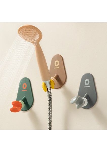 Yeşil 1 Adet 360° Duş Başlıkları Tutucu Ayarlanabilir Kendinden Yapışkanlı Duş Başlığı Braketi Yumruk Şekli Duvara Montaj Standı Spa Banyo Evrensel Abs (Yurt Dışından) modelleri