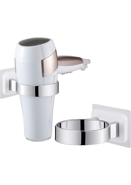 White-1pcs Duvara Monte Saç Kurutma Makinesi Tutucu Organize Raf Banyo Kendinden Yapışkanlı Fön Makinesi Tutucu Raf Saç Kurutma Makinesi Için Banyo Aksesuarları (Yurt Dışından)