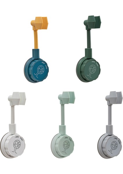 Yeşil 360° Evrensel Duş Başlığı Tutucu Ayarlanabilir Kendinden Yapışkanlı Duş Başlığı Braketi Yumruksuz Duvara Montaj Standı Spa Banyo Abs Yeni (Yurt Dışından) modelleri