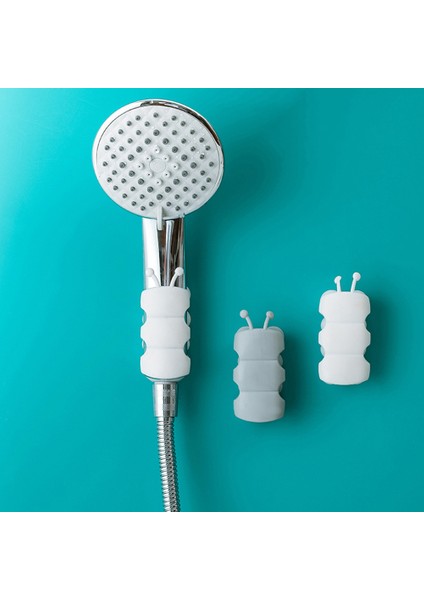 Gri Tırnaksız Duş Başlığı Standı Silikon Duş Tabanı Braketi Ayarlanabilir Duvara Montaj Ev Banyo Aksesuarları Için (Yurt Dışından)