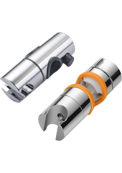 B Evrensel Duş Başlığı Tutucu Ayarlanabilir 18-25MM 360° Dönme Abs Plastik Duş Slayt Raylı Bar Tutucu Banyo Aksesuarları (Yurt Dışından)