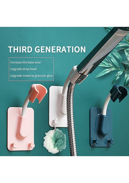Mavi 1 Adet Tırnaksız Duş Braketi Tutucu Ayarlanabilir Su Geçirmez Duş Başlığı Banyo Aksesuarları Duvara Güçlü Sopa (Yurt Dışından) indirimleri