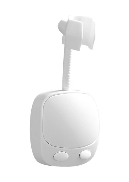 B Beyaz 360° Duş Başlığı Tutucu Ayarlanabilir Kendinden Yapışkanlı Duş Başlığı Braketi Duvara Montaj Spa Banyo Evrensel Abs (Yurt Dışından)