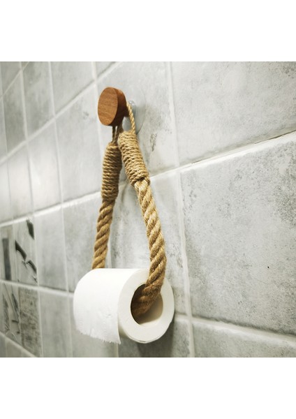 Dairesel Tırnaksız Etiket Havlu Askısı Banyo Ahşap Kanca Kağıt Havlu Askısı Banyo Tuvalet Aksesuarları Seti Kağıt Havlu Tutucular Mutfak (Yurt Dışından)