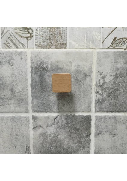 Dairesel Tırnaksız Etiket Havlu Askısı Banyo Ahşap Kanca Kağıt Havlu Askısı Banyo Tuvalet Aksesuarları Seti Kağıt Havlu Tutucular Mutfak (Yurt Dışından)
