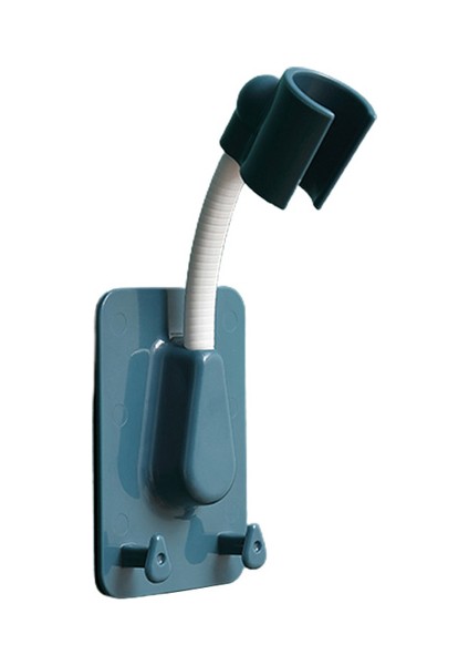 Mavi 1 Adet Bardaklarla Ayarlanabilir Evrensel Duş 360° Dönebilen Duş Başlığı Braketi Braketi Elektrolizle Sabit Taban Tuvalet Aksesuarları (Yurt Dışından)