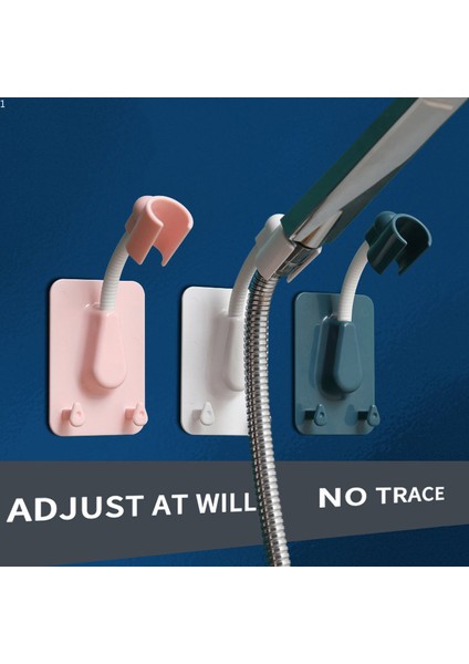 Mavi 1 Adet Bardaklarla Ayarlanabilir Evrensel Duş 360° Dönebilen Duş Başlığı Braketi Braketi Elektrolizle Sabit Taban Tuvalet Aksesuarları (Yurt Dışından) fiyatları