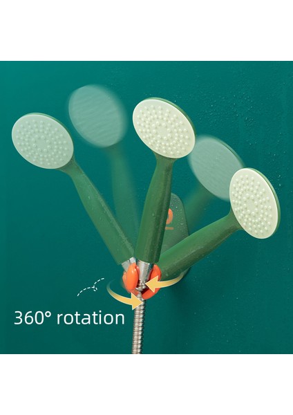 Yeşil 1 Adet 360° Duş Başlıkları Tutucu Ayarlanabilir Kendinden Yapışkanlı Duş Başlığı Braketi Yumruk Şekli Duvara Montaj Standı Spa Banyo Evrensel Abs (Yurt Dışından) indirimleri