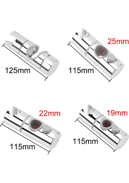 25MM Çap Banyo Aksesuarları Ayarlanabilir Kelepçe 18-25MM Duş Başlığı Tutucu Braketi Evrensel Ev Yedek Duş Slayt Raylı Bar Tutucu (Yurt Dışından) indirimleri
