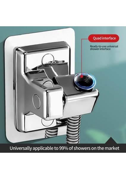 F Duş Başlığı Tutucu Ayarlanabilir Duvara Monte Duş Tutucu Kendinden Yapışkanlı Duş Başlığı El Braketi Banyo Aksesuarları (Yurt Dışından) modelleri