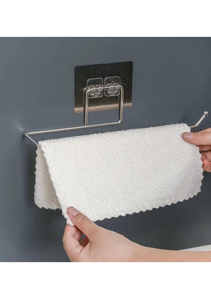 Resim Olarak 27 cm Mutfak Bezi Kağıt Depolama Raf Tutucu Askı Rulo Peçete Havlu Askısı Banyo Tuvalet Lavabo Kapı Asılı Güçlü Paslanmaz Kanca (Yurt Dışından) fiyatları