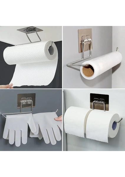 Resim Olarak 27 cm Mutfak Bezi Kağıt Depolama Raf Tutucu Askı Rulo Peçete Havlu Askısı Banyo Tuvalet Lavabo Kapı Asılı Güçlü Paslanmaz Kanca (Yurt Dışından) indirimleri