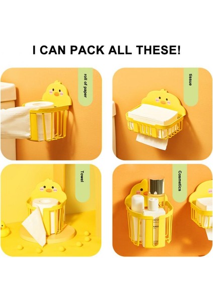 01 Küçük Sarı Ördek Doku Kutusu Tuvalet Beraberlik Kağıt Organizatör Ev Yatak Odası Banyo Peçete Tutucu Konteyner (Yurt Dışından) modelleri
