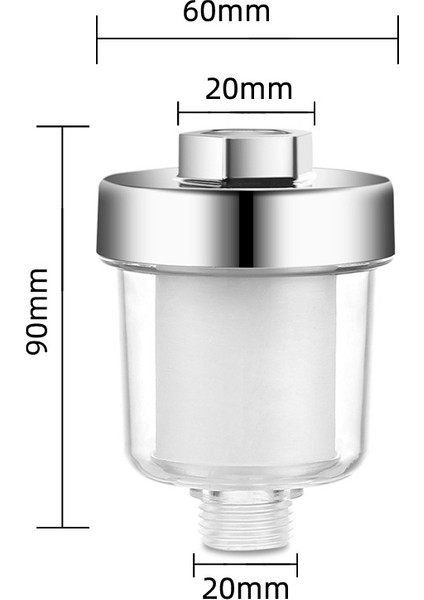 Glq-02 Filtre ve 2 Evrensel Duş Filtresi Pp Pamuk Arıtma Çıkışı Ev Mutfak Musluk Ön Arıtma Süzgeç Mini Musluk Suyu Temiz Filtre (Yurt Dışından)
