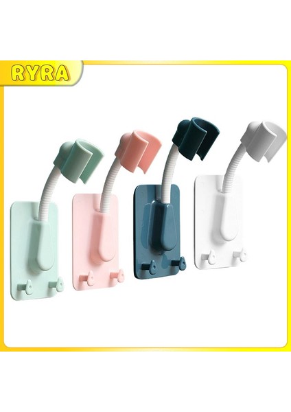 Pembe Duvara Montaj Duş Başlığı Tutucu Duş Montaj Braketleri Ayarlanabilir Kendinden Yapışkanlı 1 Adet Duş Başlığı Braketi Banyo Aksesuarları (Yurt Dışından) indirimleri