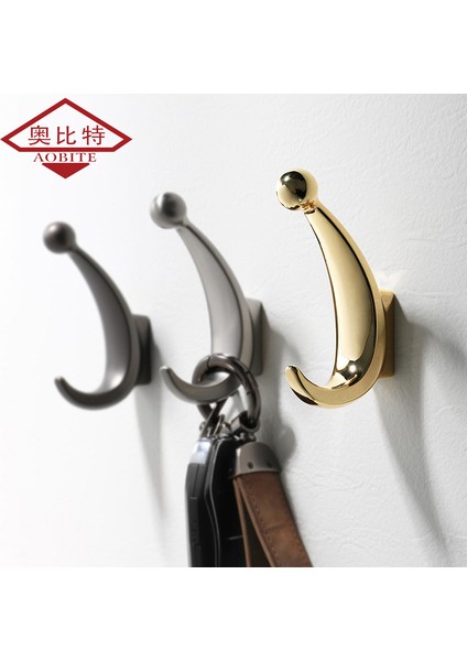 B-Nıckel Aobt Moon Modern Duvar Asılı Elbise Askısı Yatak Odası Bornoz Kanca Oturma Salonu Ceket Kanca Yatak Odası Bornoz Kancası Havlu Kanca Banyo (Yurt Dışından) fırsatları