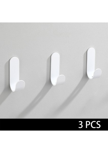 3pcs-S Duvara Monte Havlu Kanca Banyo Ceket Elbise Havlu Kanca Mutfak Eşyaları Kanca Mutfak Donanım Kanca Tuşları Için Kanca Askı (Yurt Dışından)