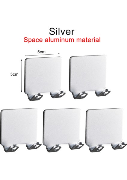 Tip A Gümüş 5 Adet 1/2/3 Adet Yumruk Tıraş Bıçağı Tutucu Paslanmaz Çelik Erkek Tıraş Makinesi Depolama Kanca Duvar Rafı Jilet Raf Banyo Aksesuarları (Yurt Dışından)