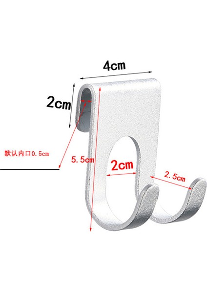 U Şekli-1 H Şekli Uzay Alüminyum Kapı Kanca Asılı Banyo Mutfak Depolama Rafı Duş Havlu Askısı Sofra Organize Donanım Tutucu (Yurt Dışından)